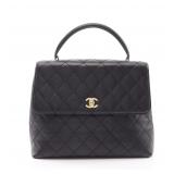 CHANEL Top Handle Black GHW