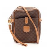 CELINE Macadam Shoulder Bag Brown