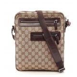 GUCCI GG Canvas Shoulder Beige/Brown