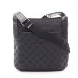 GUCCI GG Canvas Shoulder Bag Black