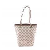 GUCCI GG Canvas Tote Pink Beige/Brown