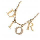 Dior Logo GP Rhinestone Necklace