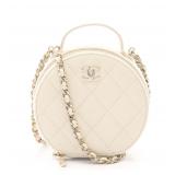 CHANEL Vanity 2Way White GHW