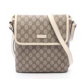 GUCCI GG Supreme Shoulder Bag Beige/Ivory