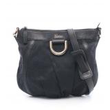 GUCCI Abby GG Canvas Shoulder Bag Black