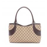 GUCCI GG Canvas Tote Beige/Brown