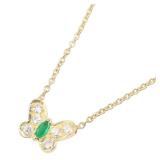Van Cleef Butterfly Emerald Necklace