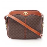 Celine Macadam Shoulder Bag Brown