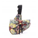 DIOR x Kenny Scharf Saddle Body Bag
