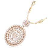 Diamond K18YG K18PG Necklace