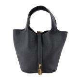 Hermes GHW Picotin PM Bleu Nuit