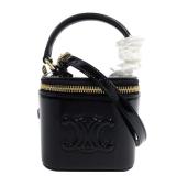 Celine GHW Cuir Triomphe Vanity Black