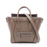 Celine Luggage Nano Shopper Gray