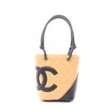 Chanel Cambon Line Small Beige Black