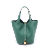 Hermes Picotin Lock Eclat PM Green