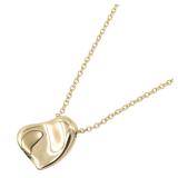 Tiffany Peretti Full Heart Necklace 18K Gold