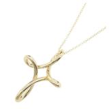 Tiffany Open Cross Necklace 18K Gold