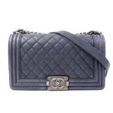 Chanel SHW Boy 25 Chain Dark Grey