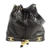 Chanel CC GHW Vintage Shoulder Black