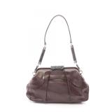 Celine Leather Shoulder Bag Brown
