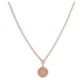 Hermes Ex-Libris Diamond Rose Gold Necklace