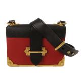 Prada GHW Shoulder Bag Red Black
