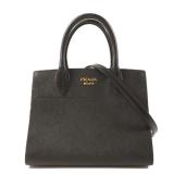 Prada GHW 2 Way Shoulder Black Pink
