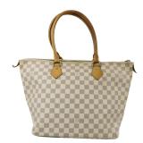 Louis Vuitton Saleya MM Damier Azur White