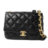 Chanel CC Chain Shoulder Black