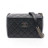 Chanel Box Chain Shoulder Black