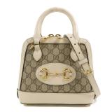 Gucci GHW Horsebit 1955 Mini White