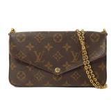 Louis Vuitton Felicie Chain Brown Red