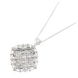 Diamond Necklace 18K White Gold