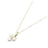Mikimoto Pearl Diamond Necklace 18K Gold
