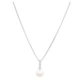Pearl White Gold Platinum Necklace