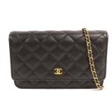 Chanel CC GHW WOC Black