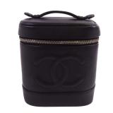 Chanel CC GHW Vintage Vanity Black