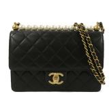 Chanel GHW Chain Shoulder Black