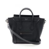 Celine Luggage Nano Shopper Black