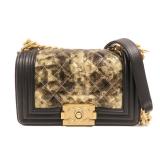 Chanel GHW Boy 20 Black Gold