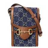Gucci GHW Horsebit 1955 Mini Navy