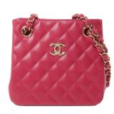 Chanel GHW Bucket Bag Pink