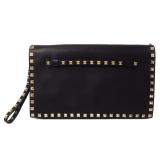 Valentino GHW Clutch Bag Black