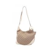 Gucci Charlotte GG Canvas Shoulder Beige