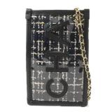 Chanel CC GHW Phone Pouch Black