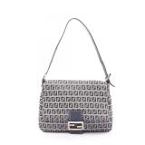 Fendi Mamma Baguette Zucchino Gray Navy
