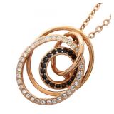 Swarovski Ring Pendant Gold Necklace