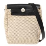 Hermes PHW Vintage Herbag Mini Noir