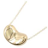 Tiffany Bean Necklace 18K Yellow Gold