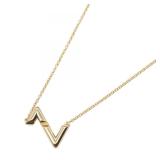 Louis Vuitton Upside Down Gold Necklace